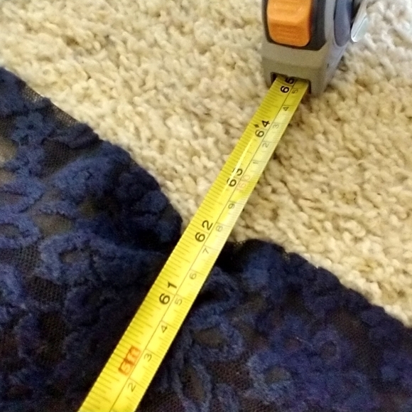 Alice + Olivia Navy Lace Maxi Dress - Picture 13 of 15